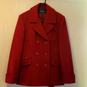 Mackintosh Red Pea Coat